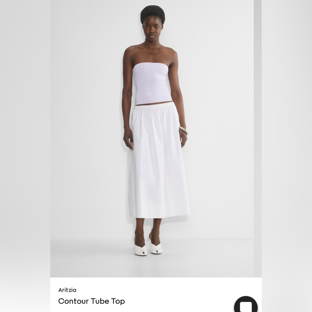 Babaton White Contour Tube Top